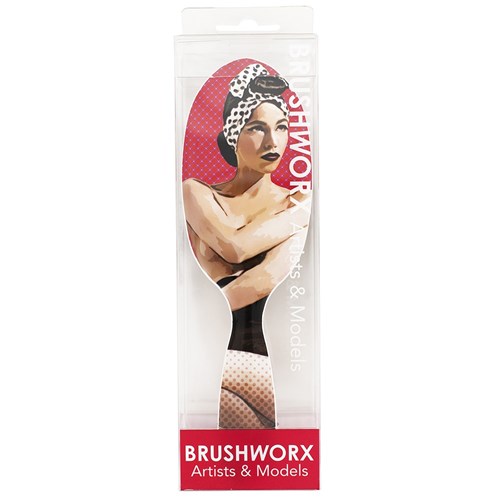 Brushworx Artists and Models Cushion Hair Brush Miss Be Bop