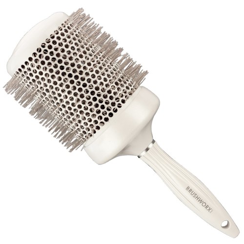 Brushworx White Pearl Hot Tube Hair Brush-Jumbo