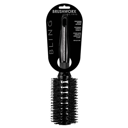 Brushworx Bling Round Vent Porcupine Hair Brush
