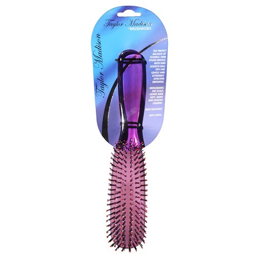 Taylor Madison by Brushworx Soft and Smooth Hair Brush - Pink