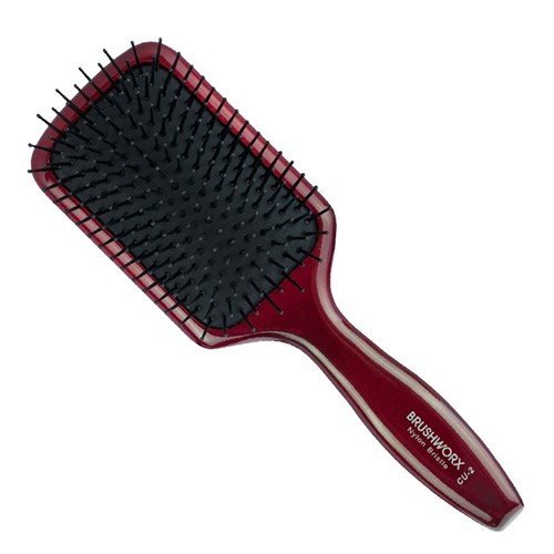 Brushworx Natural Woodgrain Paddle Hair Brush