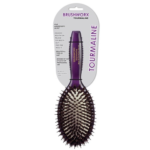 Brushworx Tourmaline Porcupine Oval Cushion Hair Brush