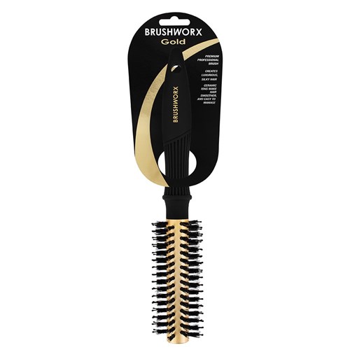 Brushworx Gold Radial Hair Brush Small