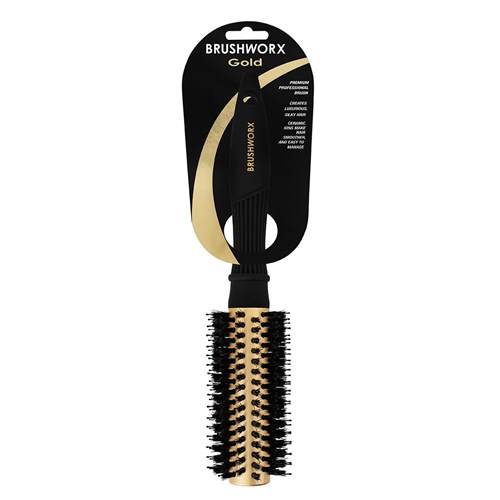 Brushworx Gold Radial Hair Brush Medium