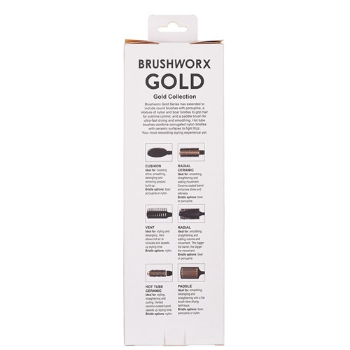 Brushworx Gold Paddle Hair Brush