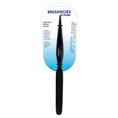 Brushworx Styler Porcupine 3 Row Teasing Hair Brush - Black