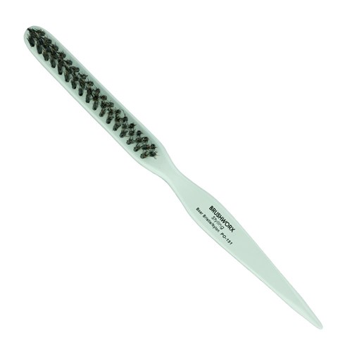 Brushworx Styler Porcupine 3 Row Teasing Hair Brush - White