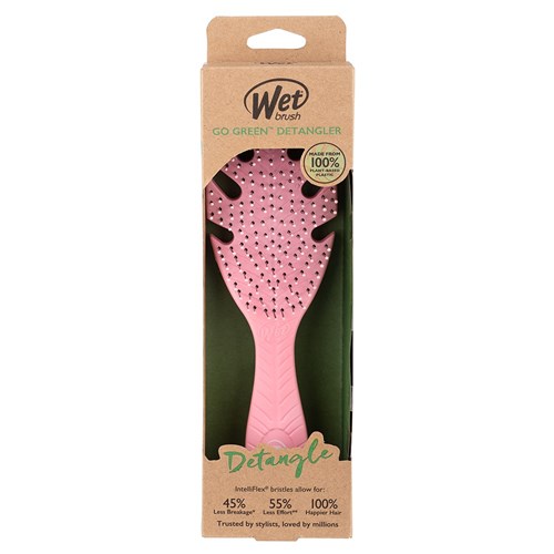 WetBrush Go Green Detangler Hair Brush Pink