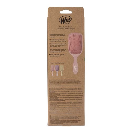WetBrush Go Green Paddle Detangler Pink