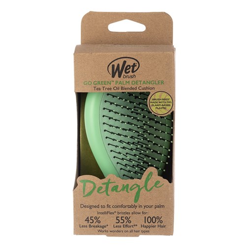 WetBrush Go Green Palm Detangler Green