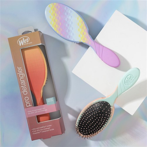 WetBrush Pro Dazzling Dots Detangler Mint Green