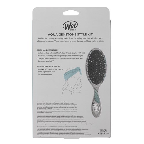 WetBrush Aqua Gemstone Detangle and Style Kit