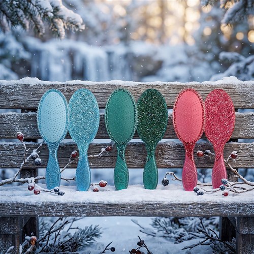 WetBrush Pro Winter Tinsel Detangler Pink