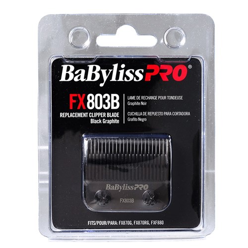 BaBylissPRO Replacement Hair Clipper Taper Blade Black FX803B Package Front