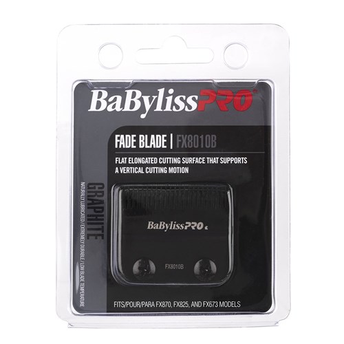 BaBylissPRO Replacement Hair Clipper Fade Blade Black FX8010B Package Front