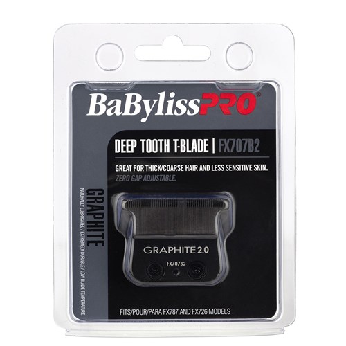 BaBylissPRO Graphite T-Blade 2.0mm Deep Tooth