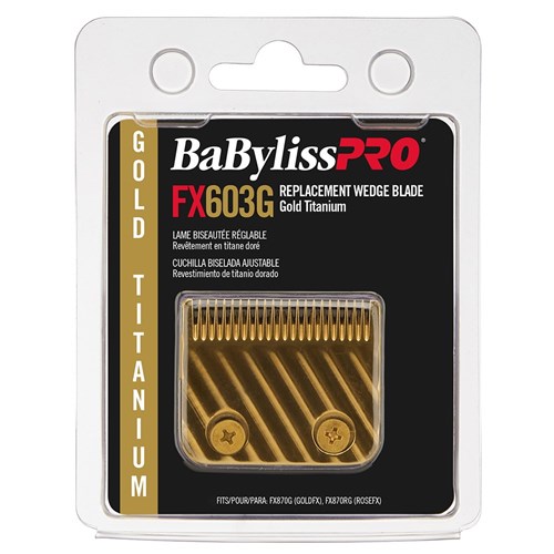 BaBylissPRO Replacement Hair Clipper Gold Titanium Wedge Blade FX603G