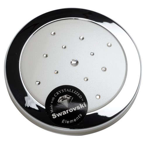 Taylor Madison Small Round Compact Mirror - Pearl White