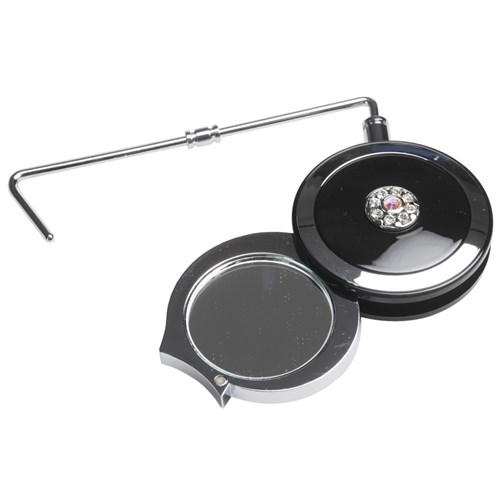 Taylor Madison Purse Hanger & Compact Mirror - Black