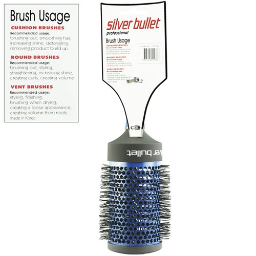 Silver Bullet Blue Series Ceramic Hot Tube Hair Brush - Jumbo