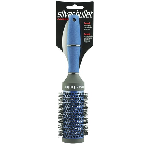 Silver Bullet Blue Series Ceramic Hot Tube Hair Brush - Large Package
