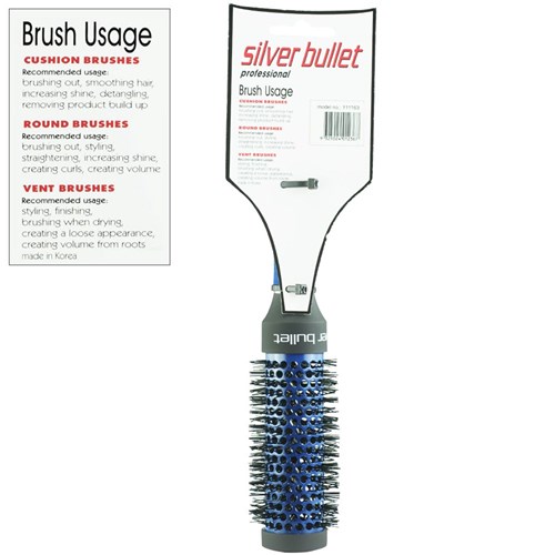 Silver Bullet Blue Series Ceramic Hot Tube Hair Brush Info