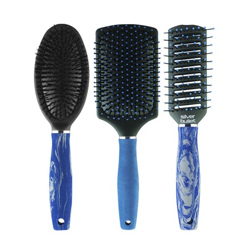 Silver Bullet Blue Series Tunnel Vent Hair Brush