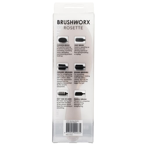 Brushworx Rosette Cushion Hair Brush Medium