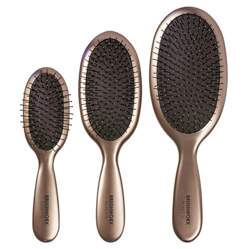 Brushworx Rosette Cushion Hair Brush Large