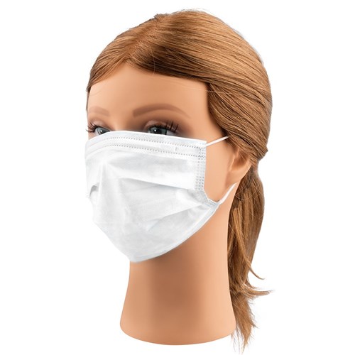 Disposable Face Mask White 50pc