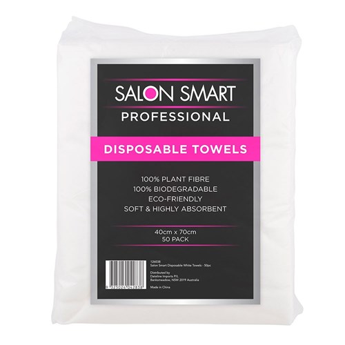 Salon Smart Disposable Towels White 50pk