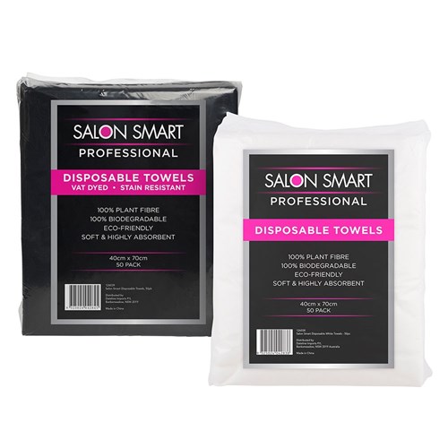 Salon Smart Disposable Towels White 50pk