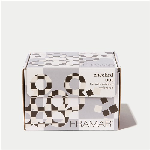 Framar Embossed Foil Roll Checked Out