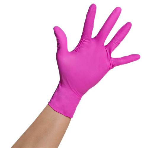 Framar Pink Paws Nitrile Gloves Small 100pk