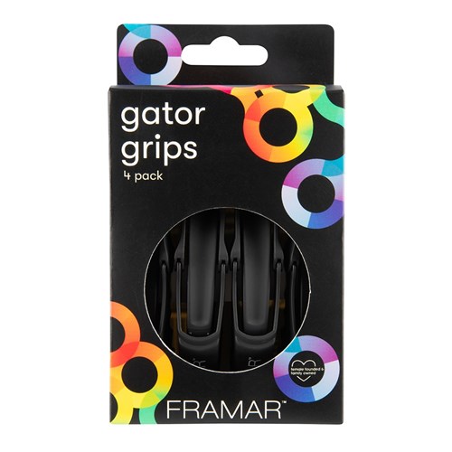 Framar Gator Grip Clips 4pk Black