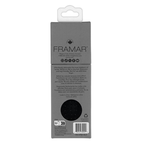 FRAMAR BLACK MINI DETANGLER FB-DTM-BLK
