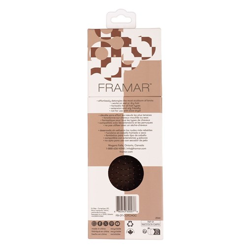 FRAMAR BROWN CHECKED DETANGLER FB-DT-COTCHOC