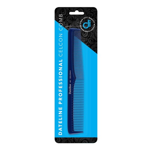 Dateline Professional Blue Celcon 401 Tapered Styling Comb Package