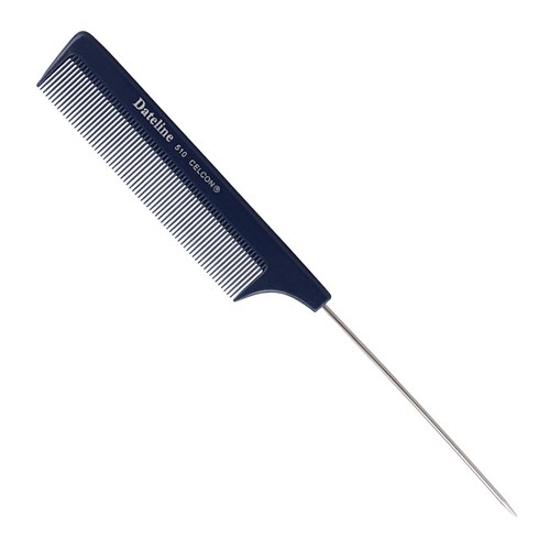 Dateline Professional Blue Celcon 510 Metal Tail Comb - 20cm