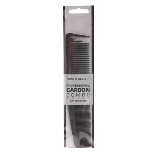 Silver Bullet Carbon Basin Hair Comb Package Front