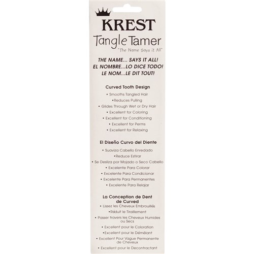 Krest Professional Hair Comb Box Back