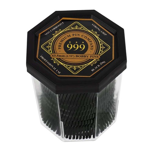 Premium Pin Company 999 Bobby Pins 2.75” Black