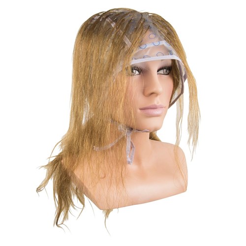 Dateline Professional Disposable Streaking Cap on Mannequin Model