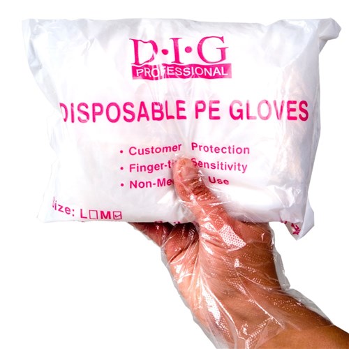 Dateline Professional DIG Disposable PE Gloves 100pk
