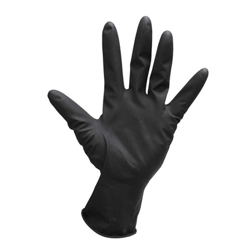 Robert de Soto Black Satin Ultra Reusable Gloves Small 4pk