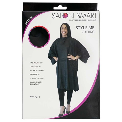Salon Smart Style Me Cutting Cape Black