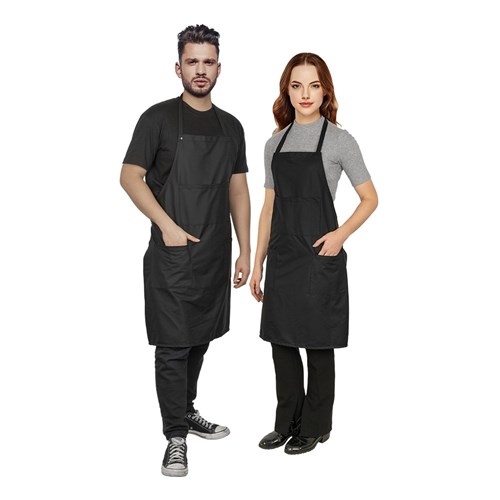 SALON SMART APRON DEFEND ME BU002 WATERPROOF 83X66cm PU+POLYESTER BLACK
