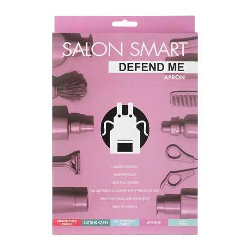 SALON SMART APRON DEFEND ME BU002 WATERPROOF 83X66cm PU+POLYESTER BLACK