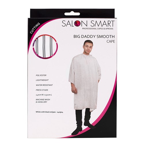 Salon Smart Big Daddy Cool Cutting Cape White Box Front
