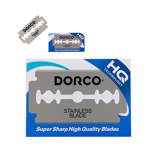 Dorco Stainless Steel Hair Razor Blades 100pk